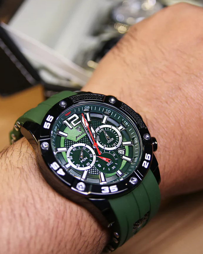 Luxury Watches - Tactical Chrono Green