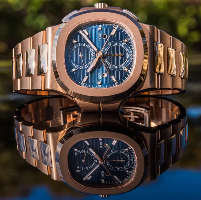 Luxury Watches - Porthole Chrono Rose