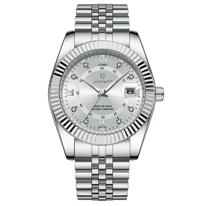 Luxury Watches - Fluted Bezel Silver Elite
