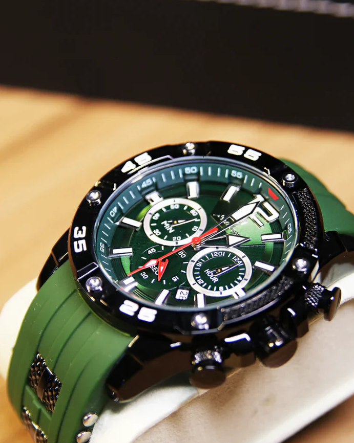 Luxury Watches - Tactical Chrono Green