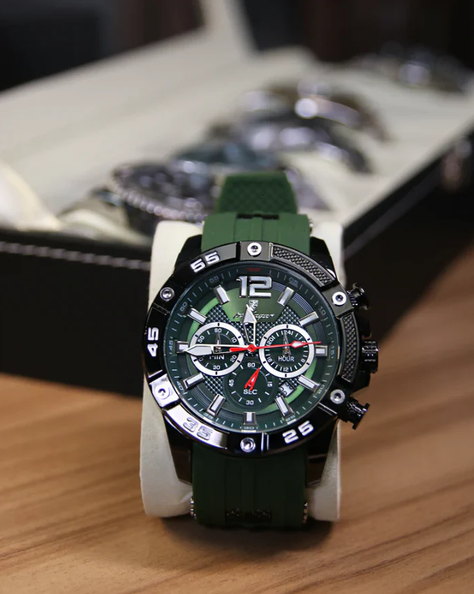 Luxury Watches - Tactical Chrono Green