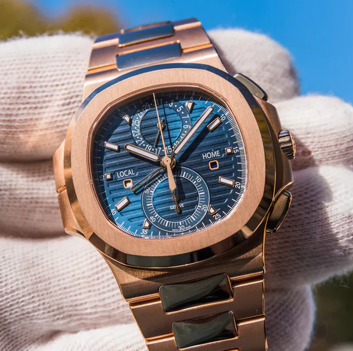 Luxury Watches - Porthole Chrono Rose